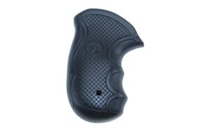 Pachmayr Diamond Pro black rubber grip for Smith & Wesson J-Frame round butt