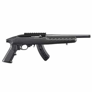 Ruger 22 Charger 10-inch .22 LR pistol, black polymer frame with Picatinny rail