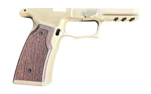 Sharps Bros SBGM06-G2 P365-XMACRO grip module in Flat Dark Earth with Wenge panels