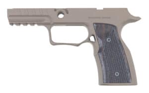Sharps Bros SBGM10 P320 grip module in flat dark earth with Wenge wood grips
