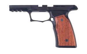 Sharps Bros P365 XMacro Grip Module black with Brazilian cherrywood panels