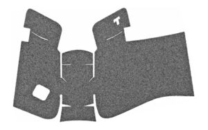 Talon Grips 382G adhesive granulate rear-wrap grip for Glock Gen5 19/23/25/32/38/44 in black