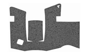 Talon Grips 385R textured black rubber adhesive grip for Glock 43X and 48