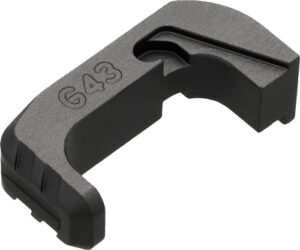 Tyrant CNC TD43X48EBLK extended magazine release for Glock 43x/48 in black