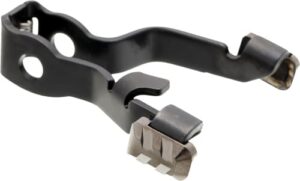 Tyrant CNC extended slide release stop for Glock Gen5 in gray, 6061 aluminum