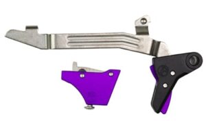 Timney Alpha Competition trigger for Glock Gen 3-4 3 lb purple anodized