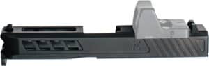 True Precision Axiom RMR-cut slide for Glock 19, 416R stainless steel, black finish
