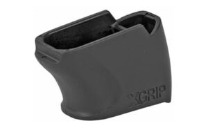 X-GRIP XGGL26-27-G5 mag spacer on full-size Glock magazine; black finish; fits Glock 26/27/33