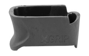 X-GRIP XGGL43-9 mag spacer on ETS 9-round magazine for Glock 43, black