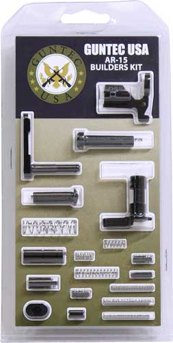 Guntec USA AR15 lower parts kit without pistol grip or trigger group, black finish