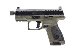 Beretta APX A1 Compact Tactical 9mm pistol, 4.2 in threaded barrel, ODG polymer grip, matte black finish