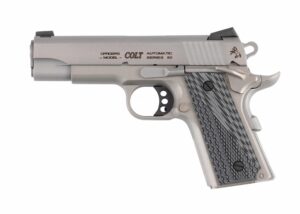 Colt Lightweight Officer .45 ACP 4.25 in pistol O9840XE stainless G10 grips Novak sights