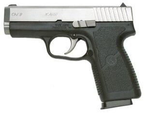 Kahr Arms CW9 9mm pistol with 3.6-inch barrel, black polymer frame and matte stainless slide