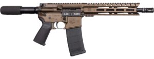 Diamondback DB15 5.56 NATO AR pistol in midnight bronze with 10 inch barrel and 9 inch M-LOK handguard