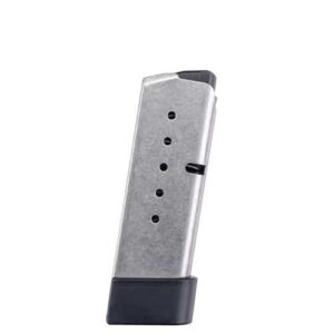 KAHR KS620 FACTORY MAGAZINE WITH GRIP EXTENSION - 40 S&W, 6 ROUNDS, STAINLESS STEEL