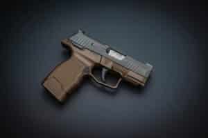 Juggernaut JT P365 Grip Module anodized dark bronze with two 10rd XL base plates