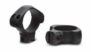 Konus 2-Piece Steel Riflescope Rings for Airguns & .22 Rails 1" Low - Black