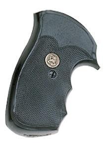 Pachmayr 05056 Decelerator checkered black rubber pistol grip for S&W N-frame square butt