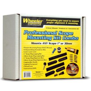 Wheeler Professional Scope Mounting Kit 1" and 30mm in hard case