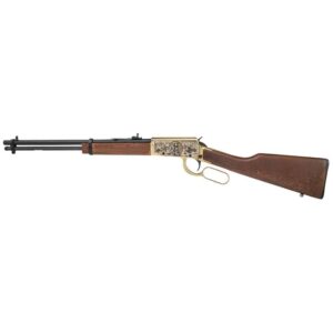 Rossi Rio Bravo RL22181WD-GBB .22 LR 18-inch engraved PVD gold receiver hardwood stock