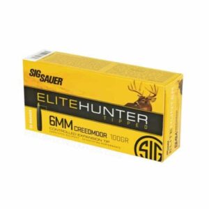 Sig Sauer Elite Tipped Hunting Ammunition 6mm Creedmoor 100 gr Box/20