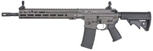 LWRC ICMKII 5.56mm rifle Tungsten Grey Cerakote 14.7 inch pinned barrel