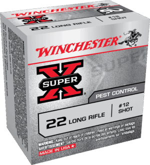 WINCHESTER SUPER X PEST CONTROL 22LR 25GR #12SHT 50RD BX 5000RD CASE