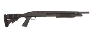 Mossberg 500 12 Gauge 18.5-inch matte pump-action shotgun side view