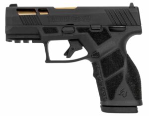 Taurus GX2 9mm pistol with 3.38in Gold PVD barrel and black slide