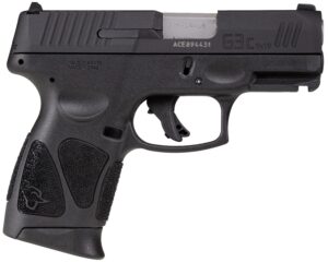 Taurus G3C 9mm compact pistol black polymer frame serrated slide three 12-round magazines