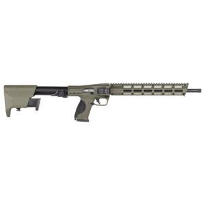 Smith & Wesson M&P FPC 10mm carbine in olive drab green with 16.25-inch threaded barrel