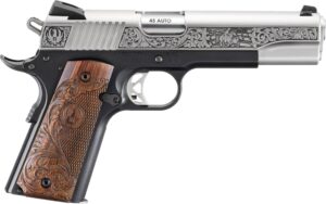 Ruger SR1911 Limited Edition .45 ACP 5-inch barrel engraved stainless slide with hardwood grips