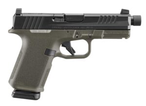 Ruger RXM 9mm Magpul EHG olive drab green threaded barrel pistol with two 15rd PMAGs