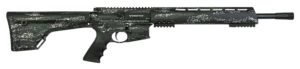 Brenton USA Stalker 18 6.5mm Grendel rifle in MarbleKote Foliage Camouflage with 18-inch barrel