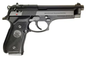Beretta M9 Commercial 9mm pistol with 4.9-inch barrel and black finish