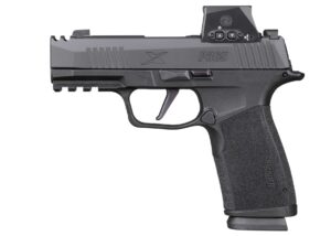 Sig Sauer P365 X-MACRO Comp 9mm pistol with ROMEO-X optic installed, 3.1 inch barrel, 17-round magazines