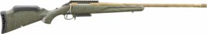 Ruger American Gen II Predator 7mm-08 Rem 22in fluted threaded barrel Burnt Bronze Cerakote green splatter stock