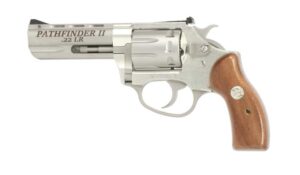 Charter Arms Pathfinder II .22 LR 3.5 in stainless revolver, 8-shot, adjustable rear sight, wood grips