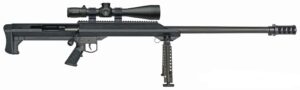 Barrett M99 .50 BMG single-shot rifle with 29 inch fluted barrel and Leupold Mark 4HD scope