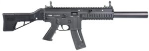 BLG Mauser M-15 SD .22LR rifle with faux suppressor and 10-round magazine