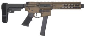 Brigade BM-9 9mm 9.5 inch midnight bronze SBA3 brace 8 inch M-LOK rail