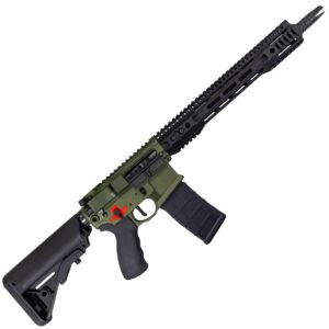 Franklin Armory Libertas-S 5.56 14.5 inch ODG rifle left profile with MBUS sights