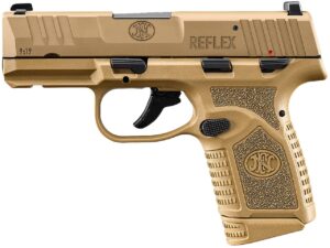 FN Reflex MS 9mm micro-compact pistol in Flat Dark Earth with 3.3-inch barrel