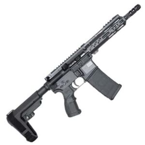 FosTech Stryker 7.5-inch AR-style pistol, black finish, SBA3 brace, 7-inch Mach 2 handguard
