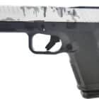 Ruger RXM 9mm 4in pistol with white camo slide and grey polymer frame