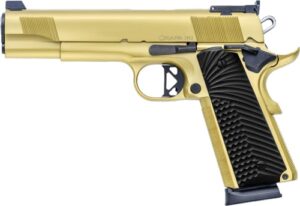Chiappa 1911 Empire .45 ACP 5-inch gold pistol with G10 grips