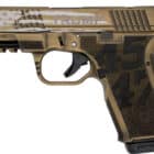 Black Rain Ordnance Frontline 9mm 4 inch gold pistol with fiber optic sights