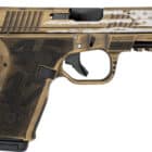 Black Rain Ordnance Frontline 9mm 4 inch gold pistol with fiber optic sights