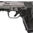 Black Rain Ordnance Frontline 9 Trump Custom 4-inch 9mm pistol grey with fiber-optic sights