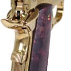 Iver Johnson Noble Eagle EX G2 1911 .45 ACP 5 inch polished gold PVD with exotic wood grips